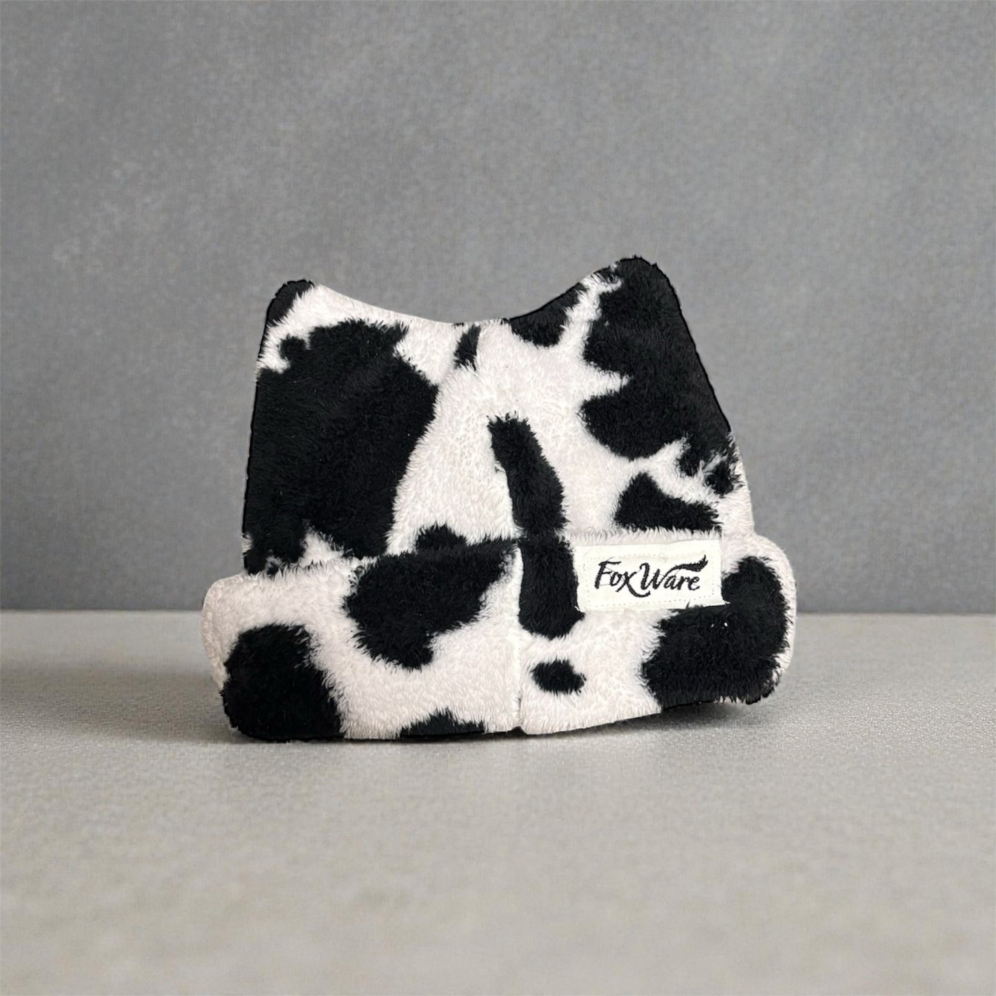 Cow Print Fox Beanie