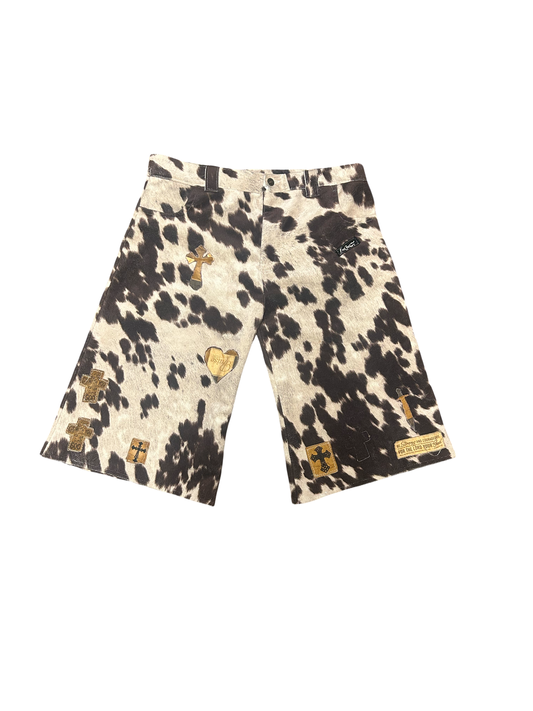 Cow Print Shorts